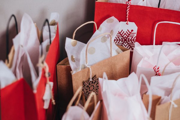 paper bags near wall 749353