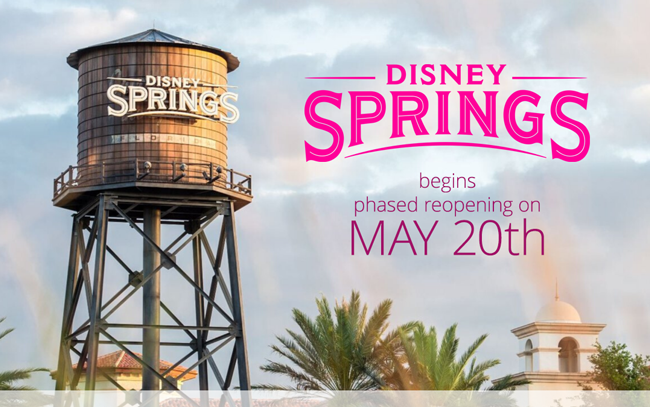 Disney Springs begins phased reopening May 20th