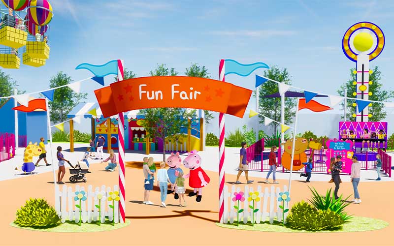 1021 peppa pig theme park fun fair