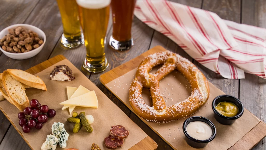 baseline tap house charcutierre plate pretzel 16x9 1