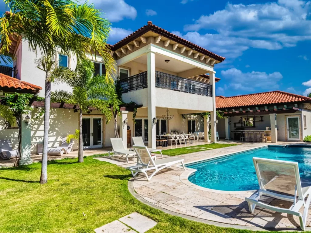 backyard with pool