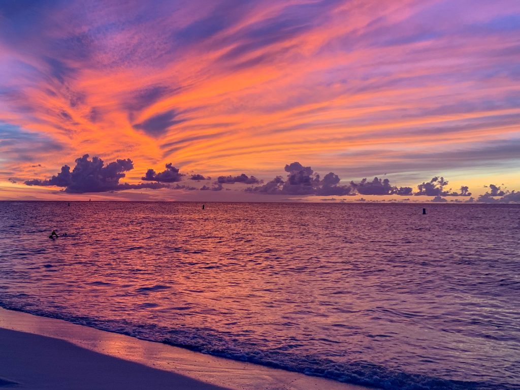 beach at sunset