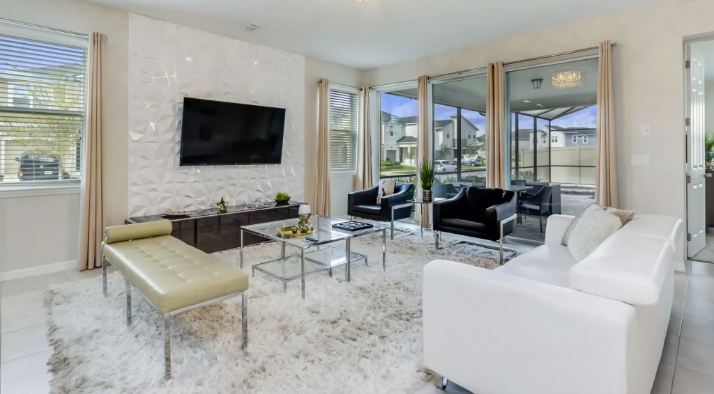 living room in our Weekly rental in Orlando