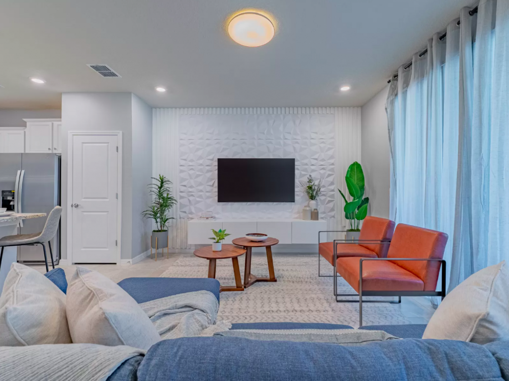 living room in our Orlando vacation rental near Disney