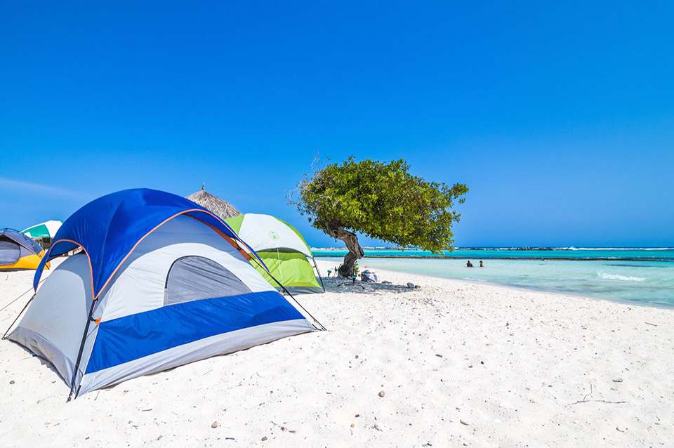 casiola aruba easter beach camping