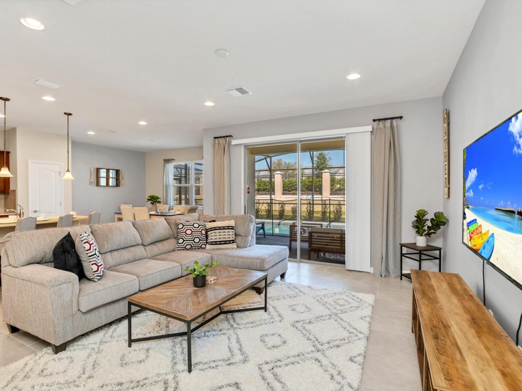 living room in our Four Corners rental