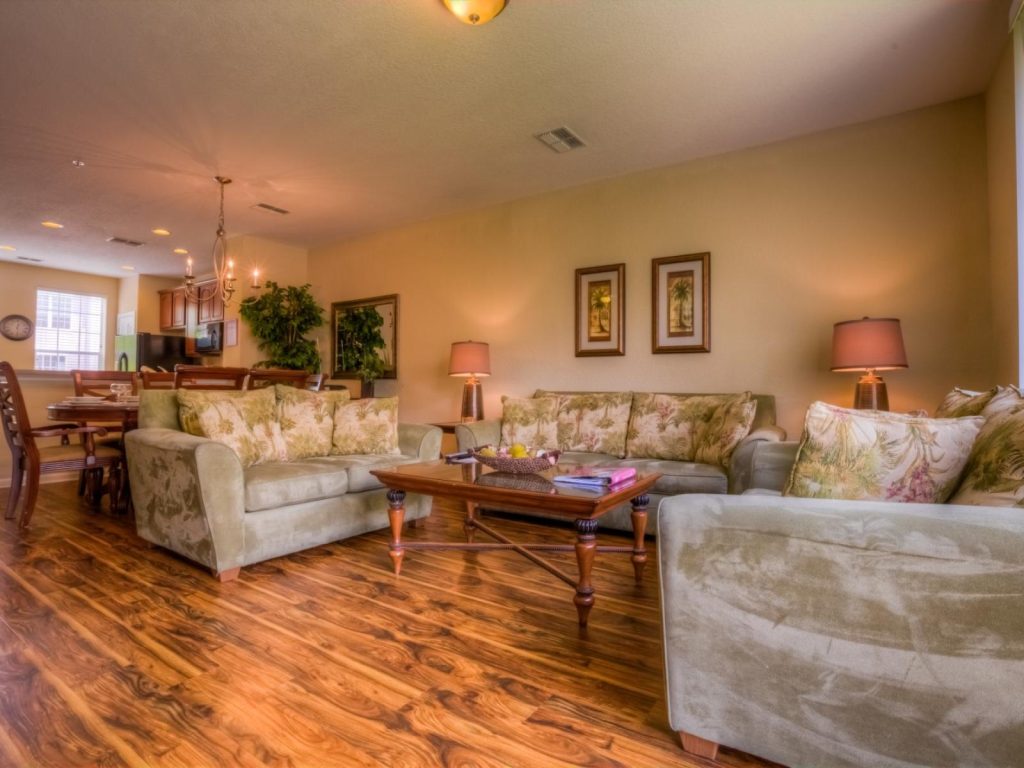 living room in our weekly rental in Kissimmee