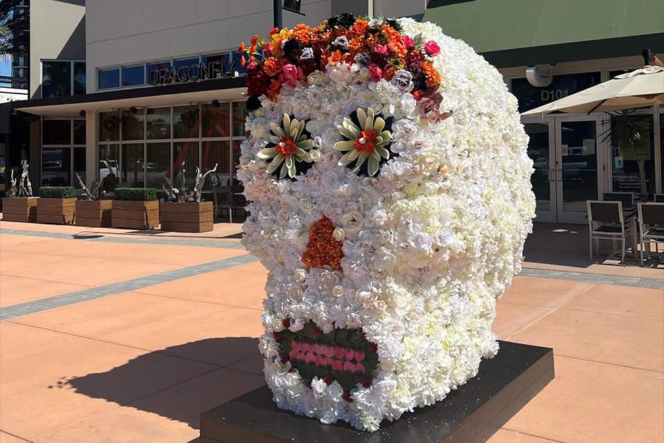 casiola miami dia de los muertos downtown doral flora flower skull