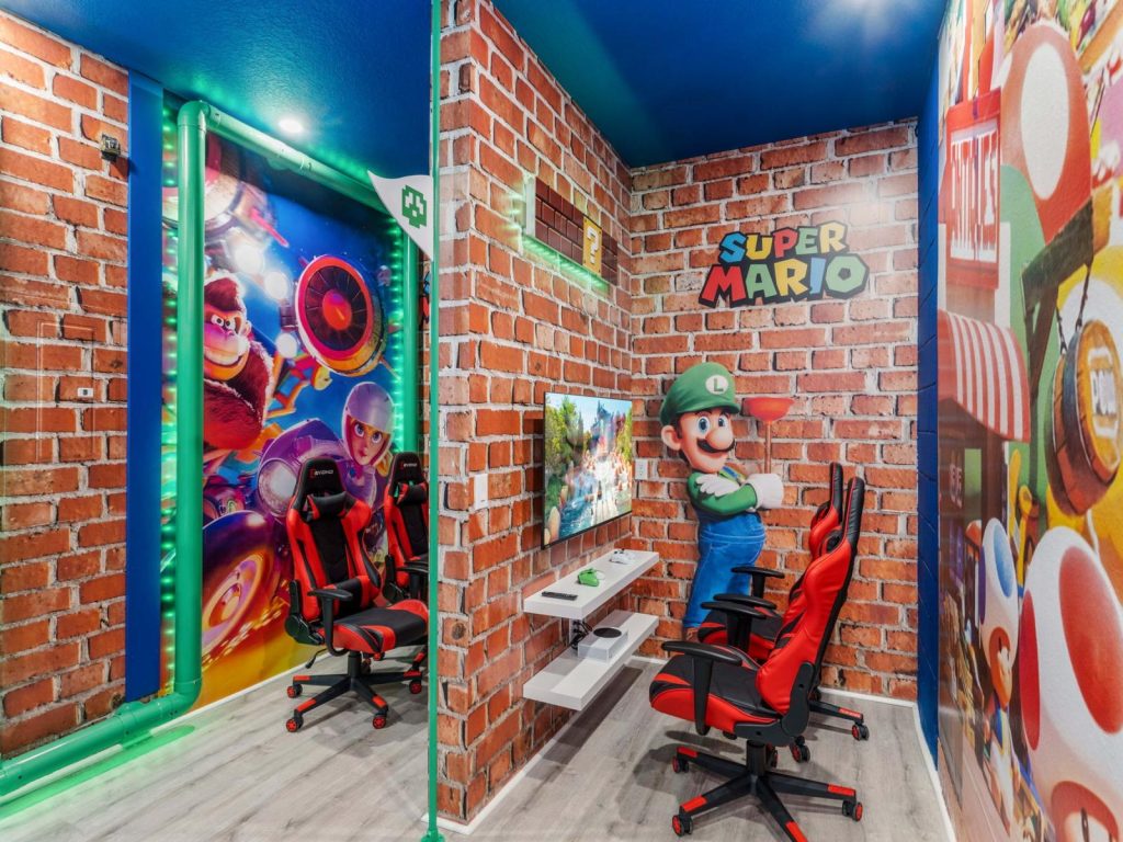 000 game room with arcade games and games consoles